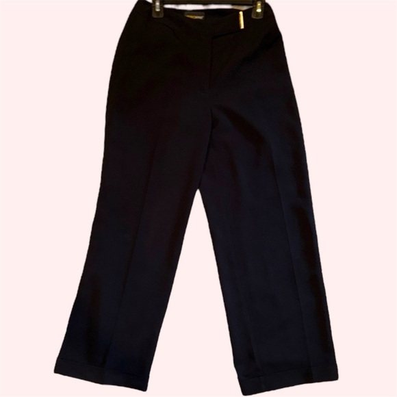 Metrostyle Black Wide Leg Trousers Tailored Fully Lined Size 6 - Picture 1 of 9